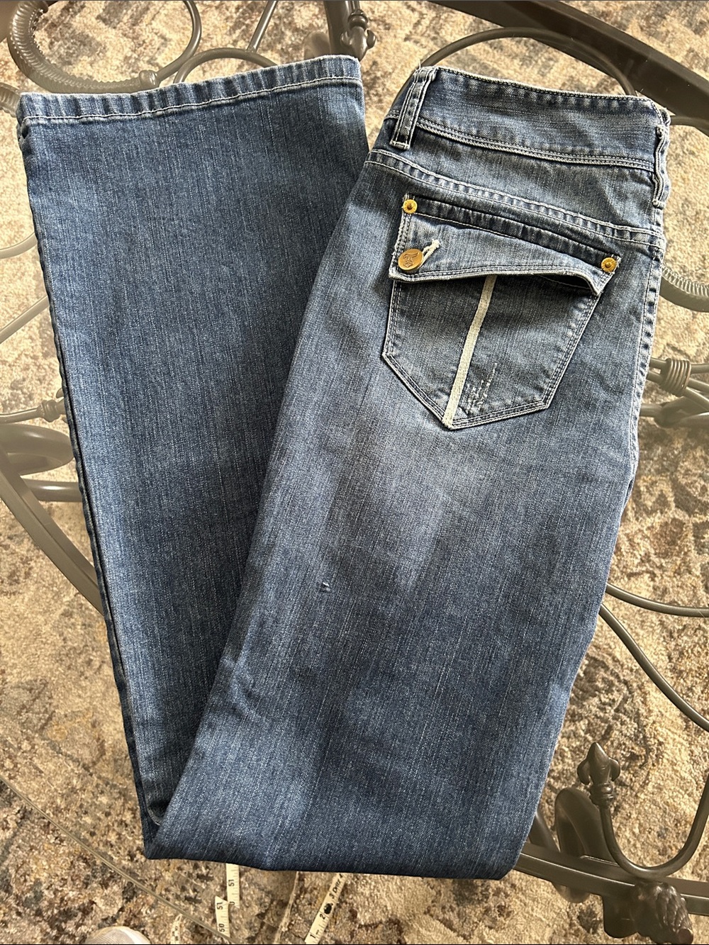 Tribal DeNIME Celine Fit Women's Blue Denim Bootcut Jeans